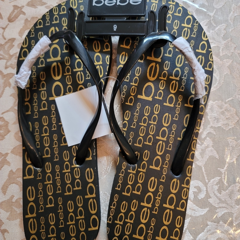 Bebe slippers size 9